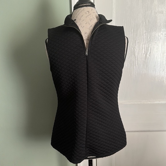 APT. 9 Black Sleeveless Quilted Mock Neck Top - Picture 6 of 11